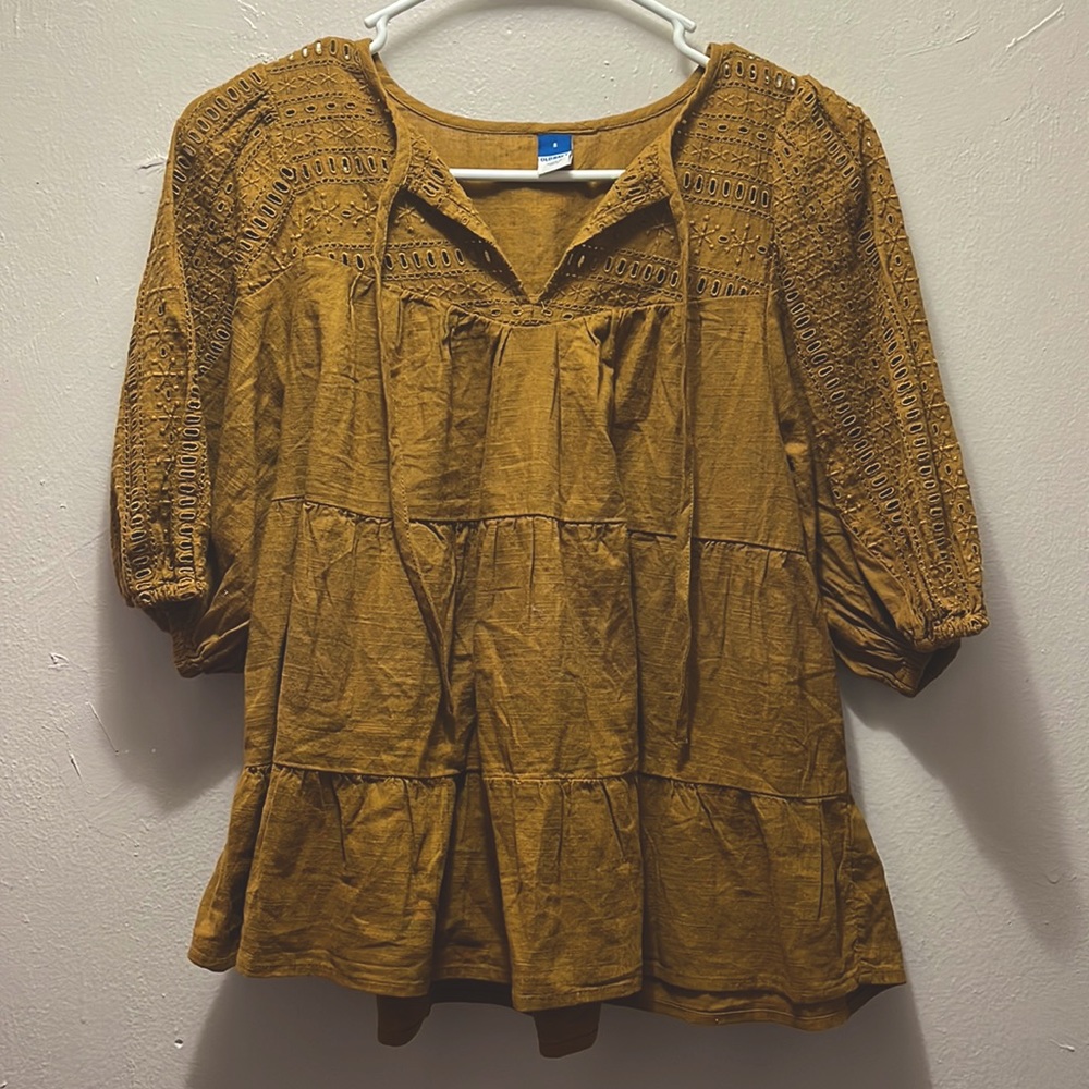 Brown summer blouse